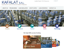 Tablet Screenshot of kafalat.com.lb